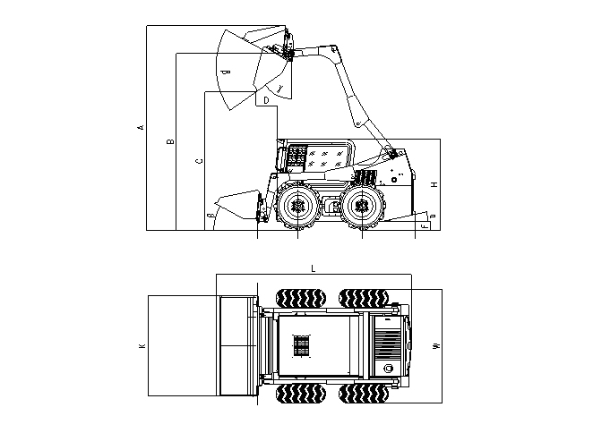 滑移裝載機(jī)GN850（船廠專(zhuān)用推砂機(jī)）技術(shù)參數(shù)